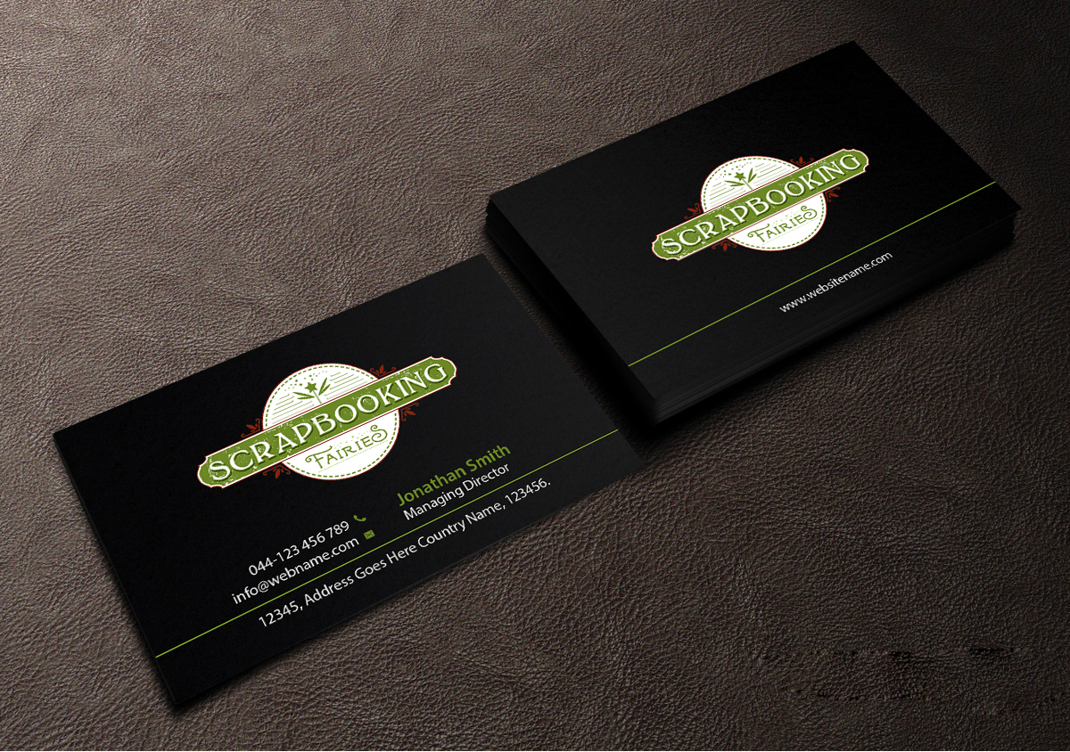 Business Card Design by Creations Box 2015 for Scrapbooking Fairies | Design #13141250