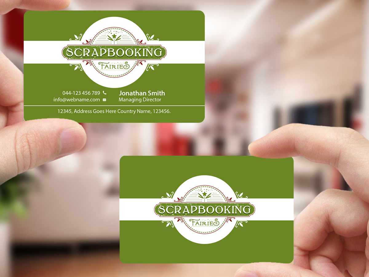 Business Card Design by Creations Box 2015 for Scrapbooking Fairies | Design #13141255