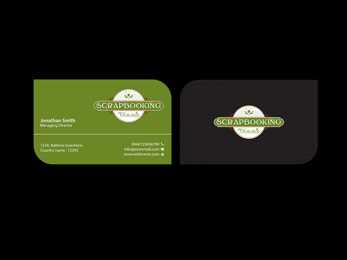 Design de Carte de Visite par Creations Box 2015 pour Scrapbooking Fairies | Design #13141256