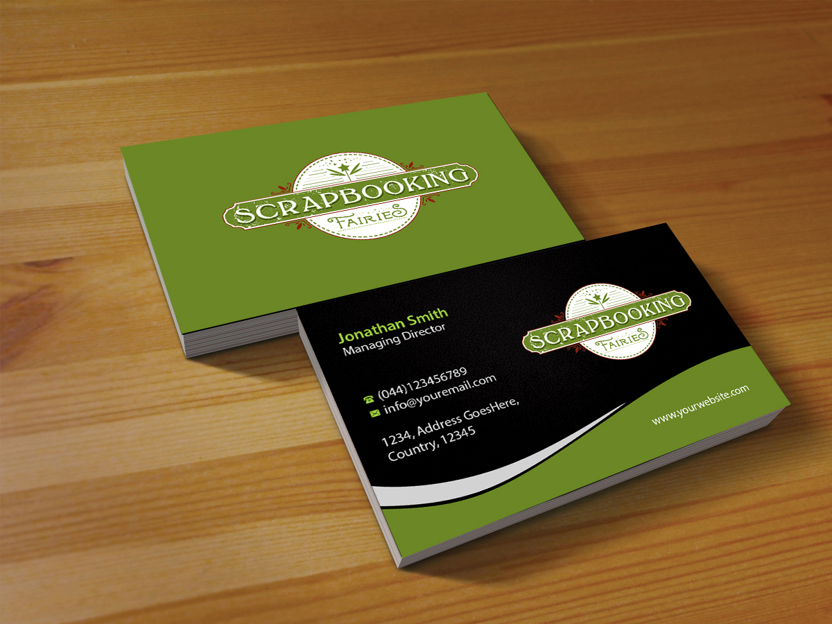 Business Card Design by Creations Box 2015 for Scrapbooking Fairies | Design #13141257