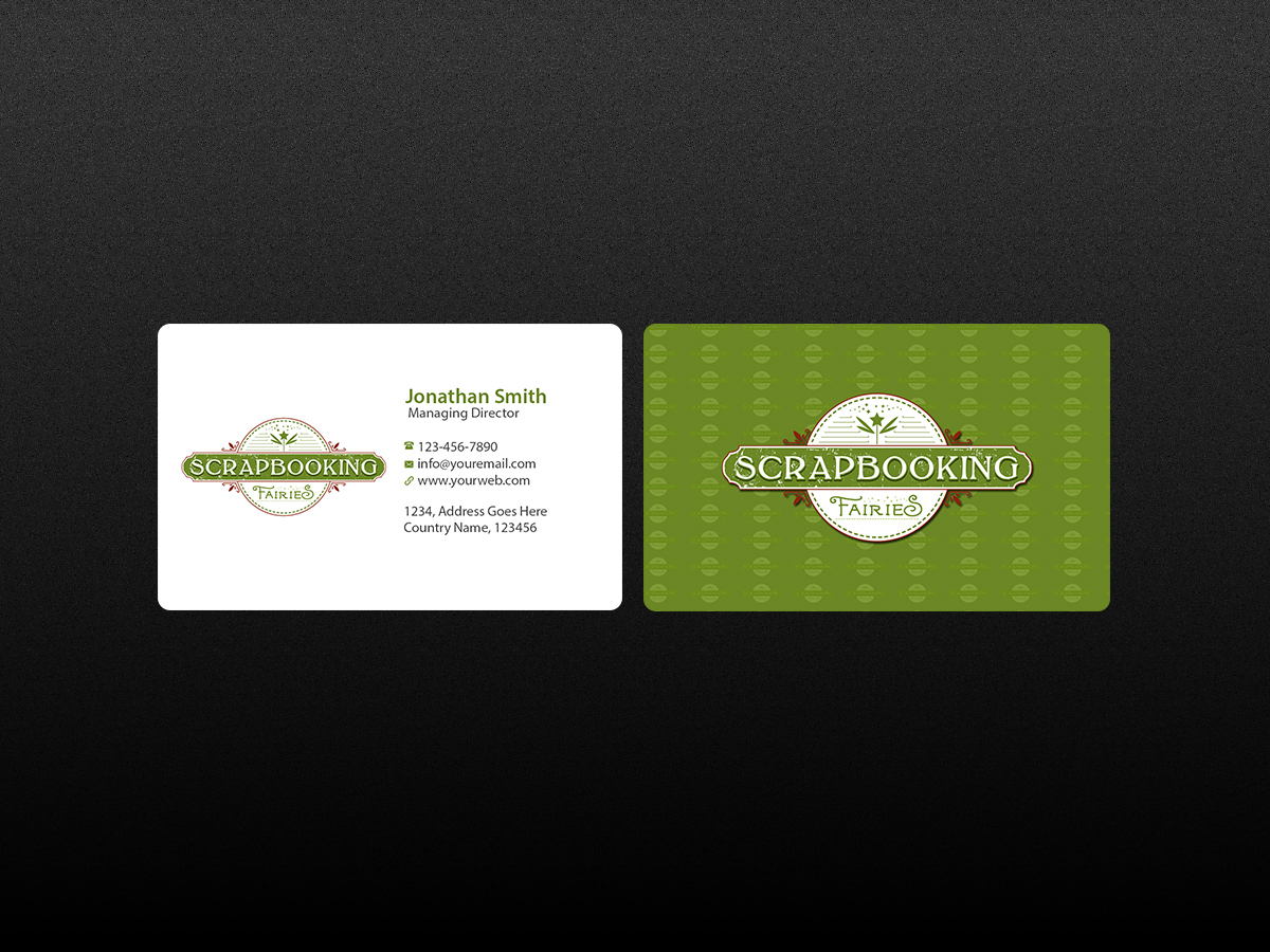 Business Card Design by Creations Box 2015 for Scrapbooking Fairies | Design #13141261