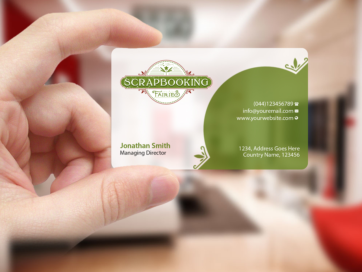 Business Card Design by Creations Box 2015 for Scrapbooking Fairies | Design #13141263
