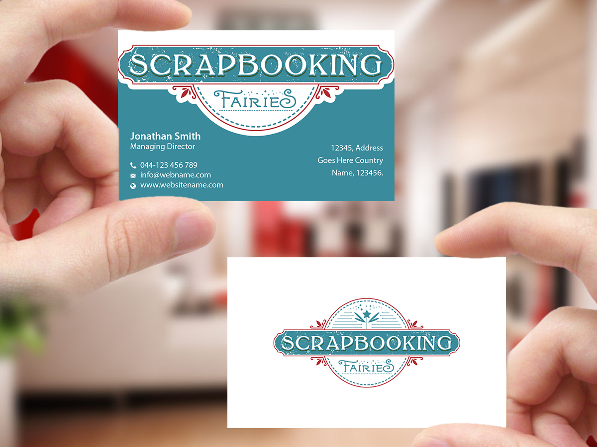 Business Card Design by Creations Box 2015 for Scrapbooking Fairies | Design #13152367