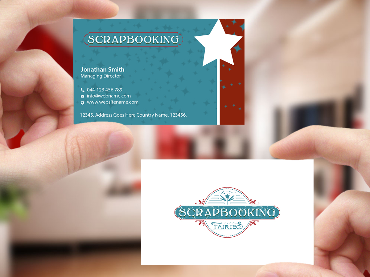 Business Card Design by Creations Box 2015 for Scrapbooking Fairies | Design #13152370