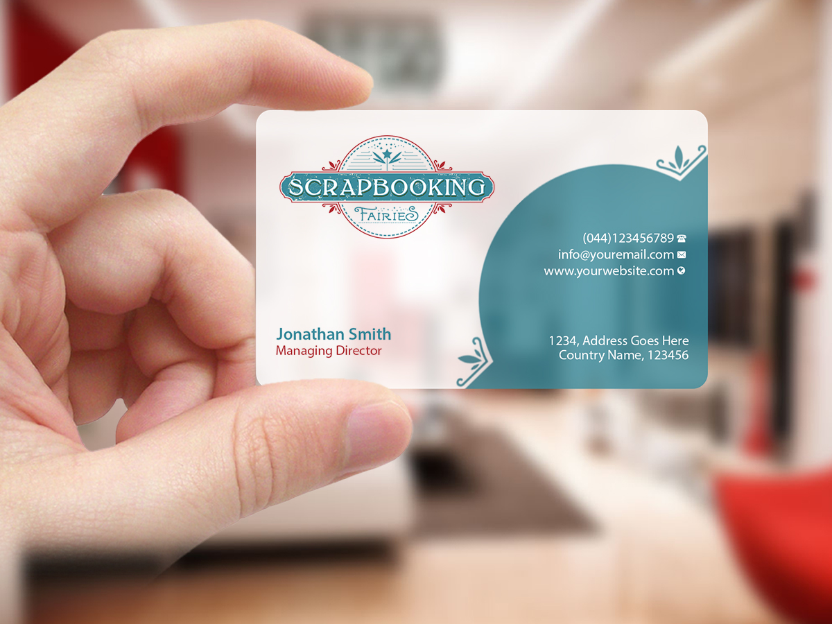 Business Card Design by Creations Box 2015 for Scrapbooking Fairies | Design #13152373