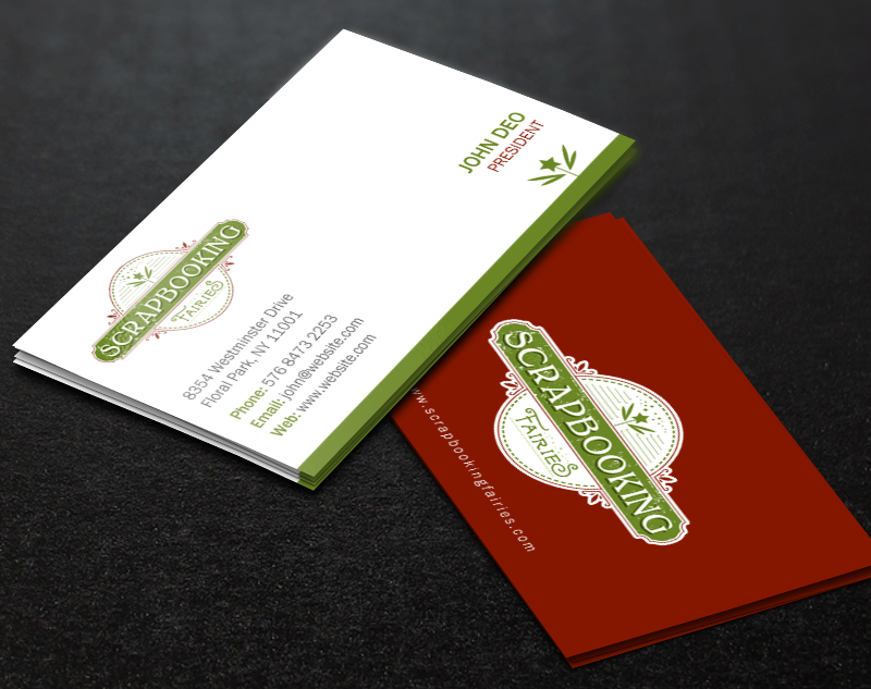 Business Card Design by Brand aid for Scrapbooking Fairies | Design #13139412