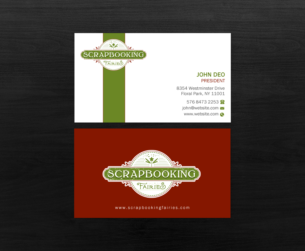Business Card Design by Brand aid for Scrapbooking Fairies | Design #13139414