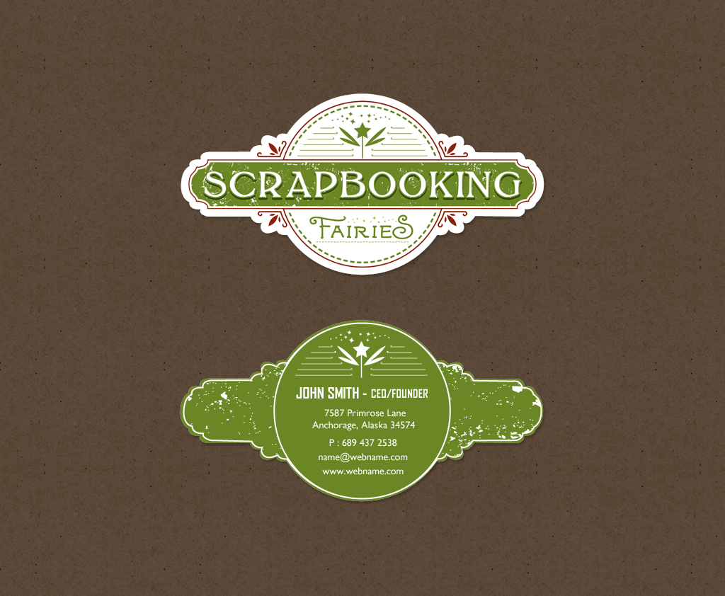 Business Card Design by chandrayaan.creative for Scrapbooking Fairies | Design #13134820