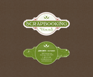 Business Card Design by chandrayaan.creative for Scrapbooking Fairies | Design: #13134820