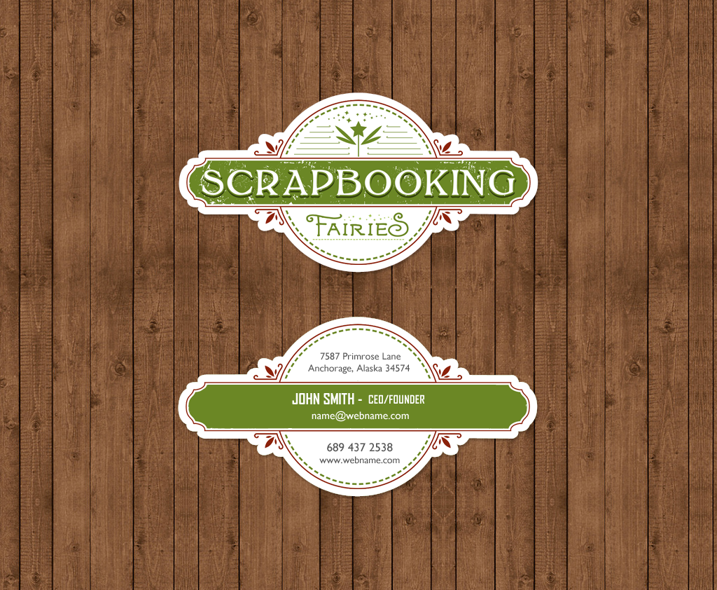 Business Card Design by chandrayaan.creative for Scrapbooking Fairies | Design #13134823