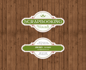 Business Card Design by chandrayaan.creative for Scrapbooking Fairies | Design: #13134823