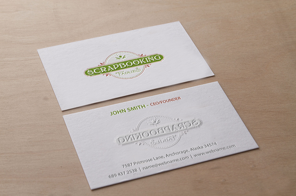 Business Card Design by chandrayaan.creative for Scrapbooking Fairies | Design #13134862