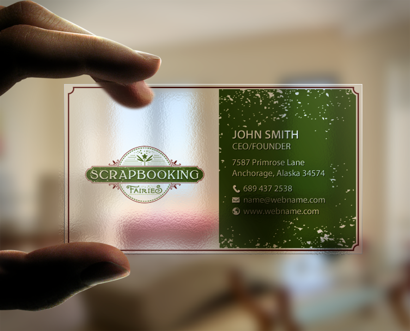Business Card Design by chandrayaan.creative for Scrapbooking Fairies | Design #13136237