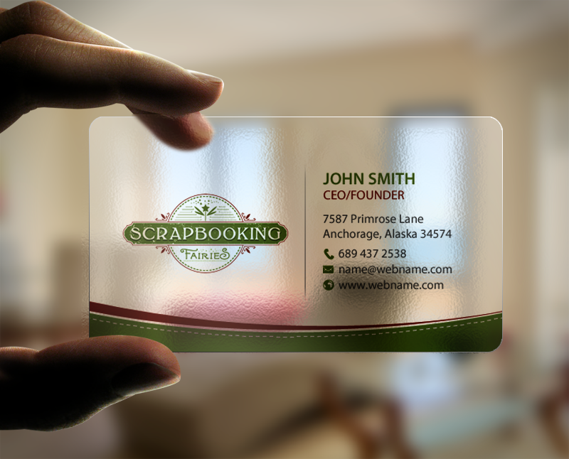Business Card Design by chandrayaan.creative for Scrapbooking Fairies | Design #13136238