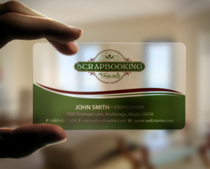 Business Card Design by chandrayaan.creative for Scrapbooking Fairies | Design: #13136248