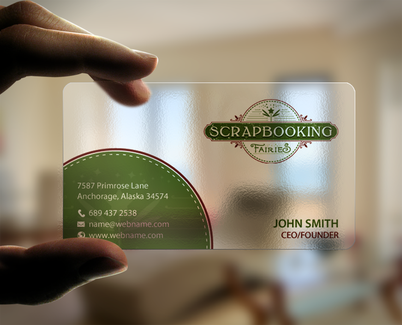 Business Card Design by chandrayaan.creative for Scrapbooking Fairies | Design #13136250