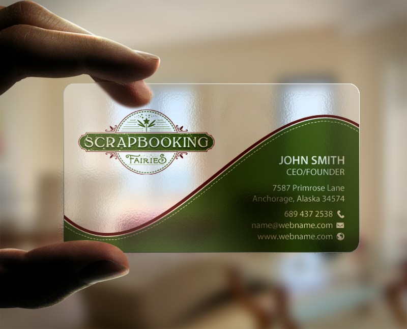 Business Card Design by chandrayaan.creative for Scrapbooking Fairies | Design #13136251