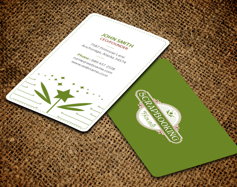 Business Card Design by chandrayaan.creative for Scrapbooking Fairies | Design #13136262