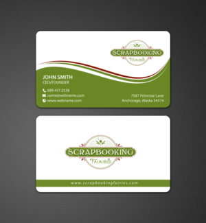 Business Card Design by chandrayaan.creative for Scrapbooking Fairies | Design: #13139727
