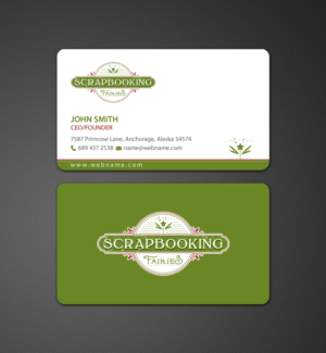Business Card Design by chandrayaan.creative for Scrapbooking Fairies | Design: #13139742