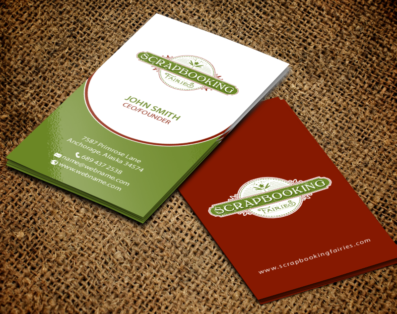 Design de Carte de Visite par chandrayaan.creative pour Scrapbooking Fairies | Design #13139778