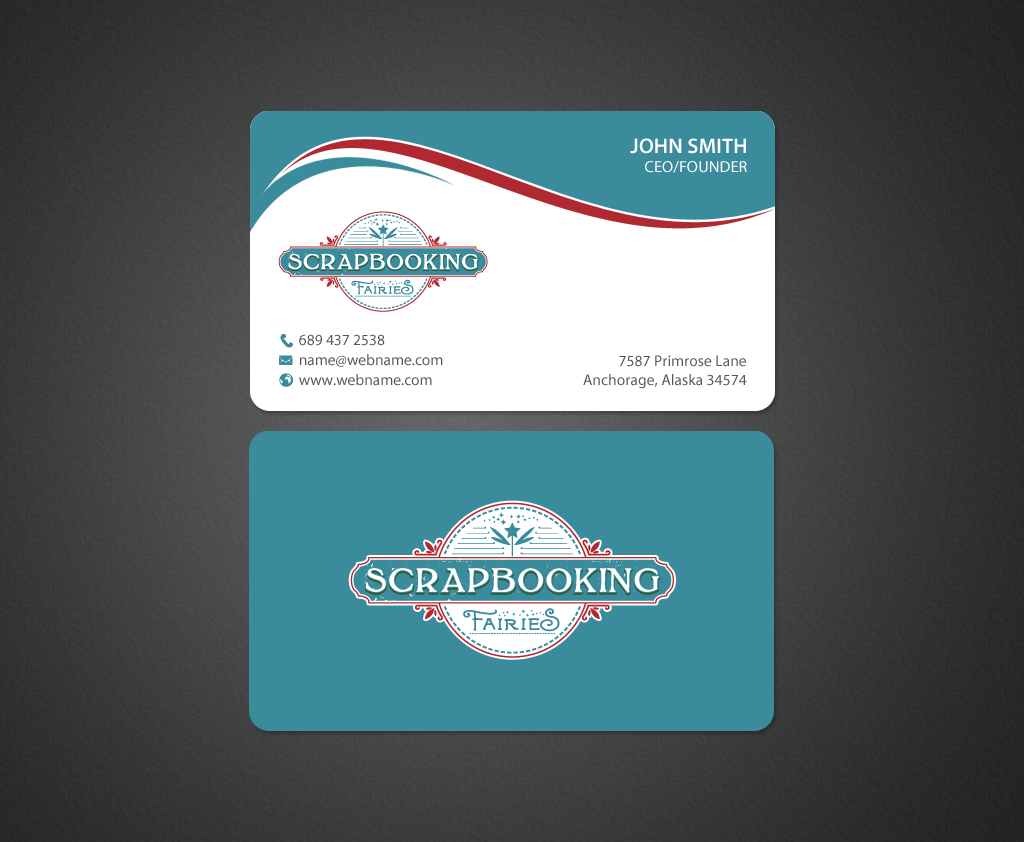 Business Card Design by chandrayaan.creative for Scrapbooking Fairies | Design #13140468