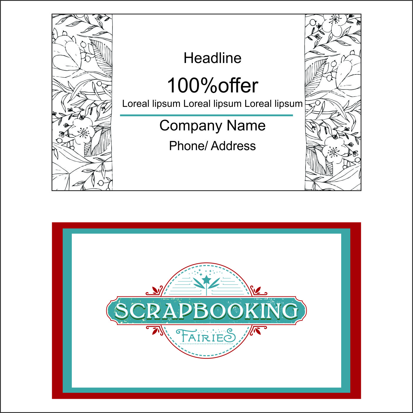 Business Card Design by astha_desai1992 for Scrapbooking Fairies | Design #13196963