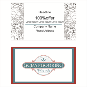 Business Card Design by astha_desai1992 for Scrapbooking Fairies | Design: #13196963