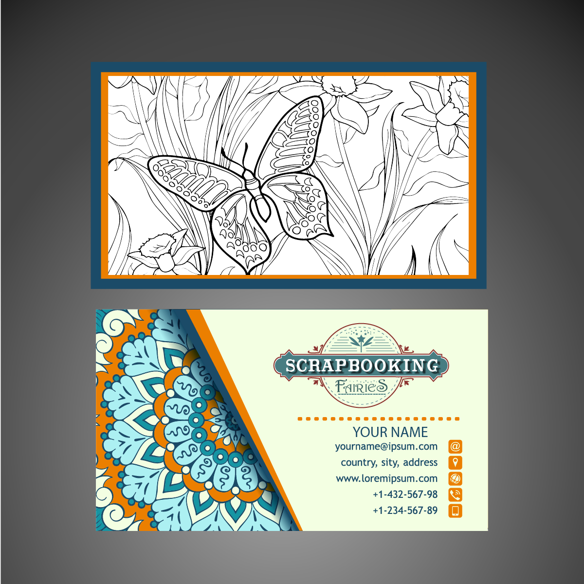 Business Card Design by sakthihsr95 for Scrapbooking Fairies | Design #13298374