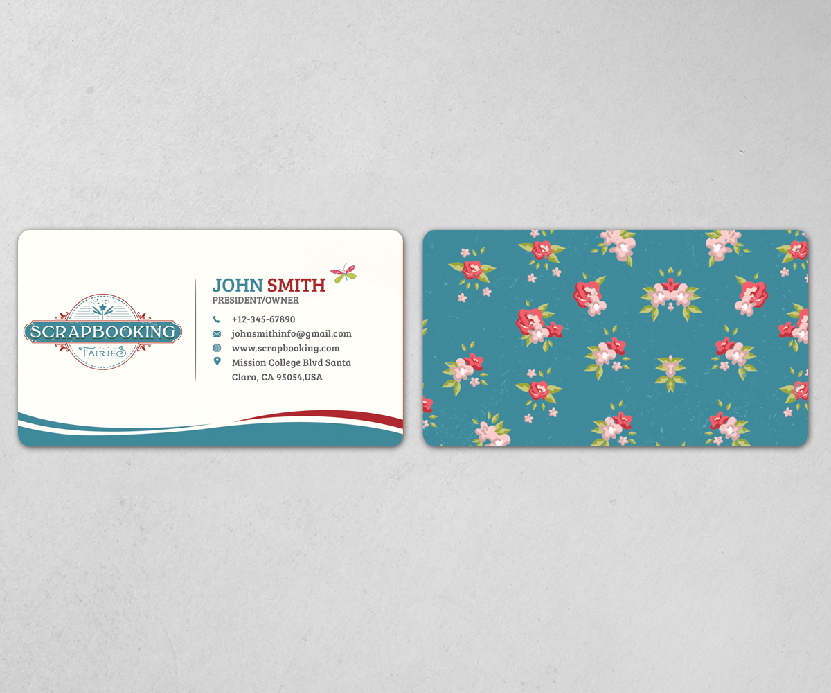 Business Card Design by Graphic Flame for Scrapbooking Fairies | Design #13180615
