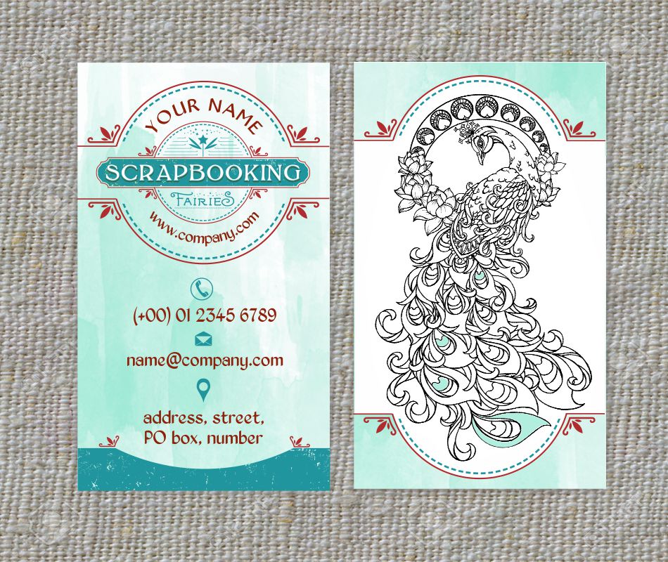 Diseño de Tarjeta de Presentación por MagicArtDesigner para Scrapbooking Fairies | Diseño #13183945