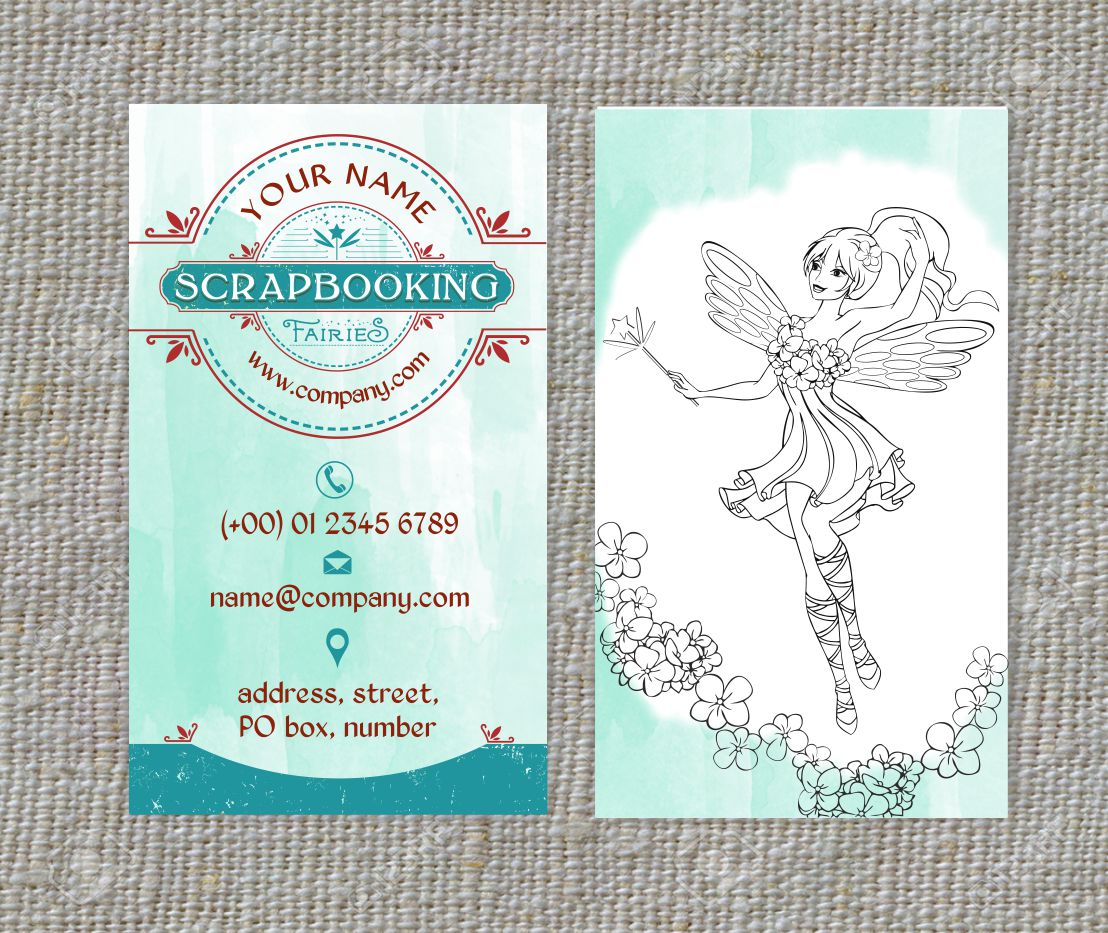 Business Card Design by MagicArtDesigner for Scrapbooking Fairies | Design #13185806