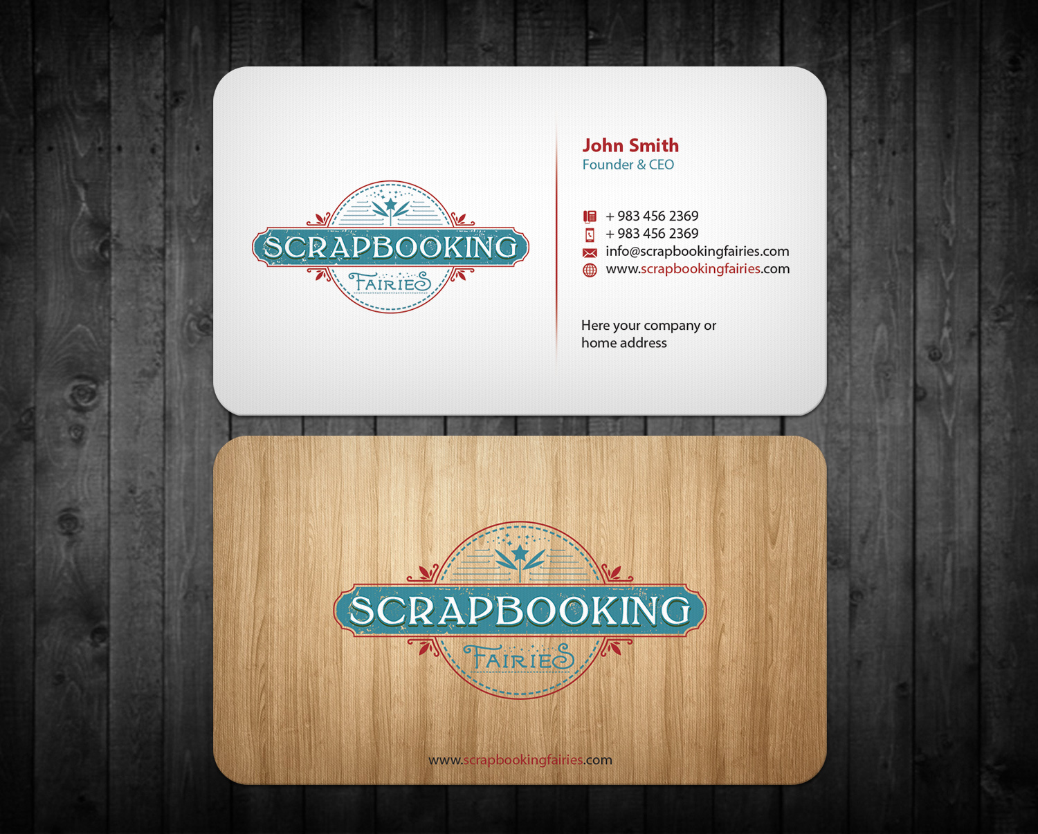 Business Card Design by Cortana for Scrapbooking Fairies | Design #13144595