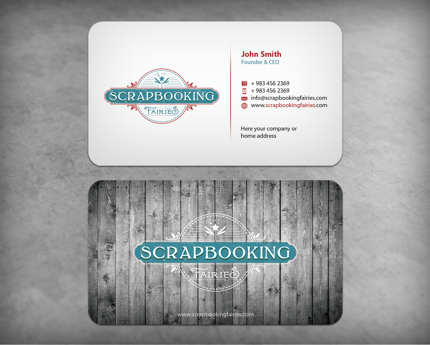 Business Card Design by Cortana for Scrapbooking Fairies | Design #13151875