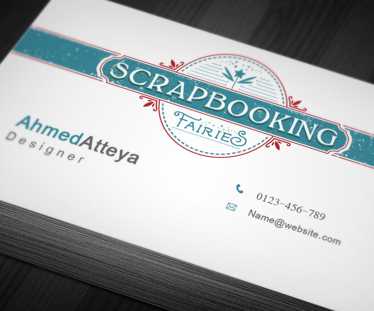Business Card Design by a7mddz for Scrapbooking Fairies | Design #13147393
