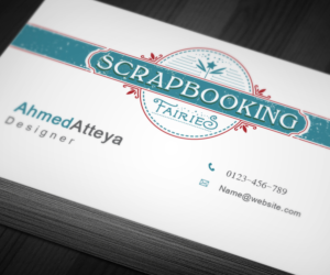 Business Card Design by a7mddz for Scrapbooking Fairies | Design: #13147393