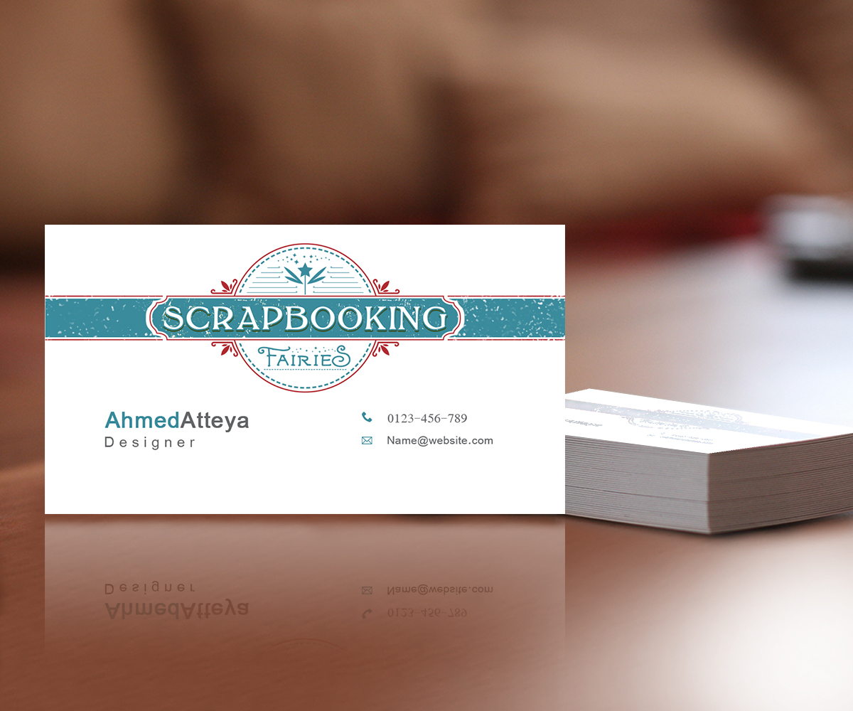 Business Card Design by a7mddz for Scrapbooking Fairies | Design #13147400