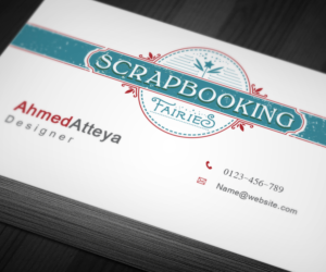 Visitenkarten-Design von a7mddz für Scrapbooking Fairies | Design: #13147505