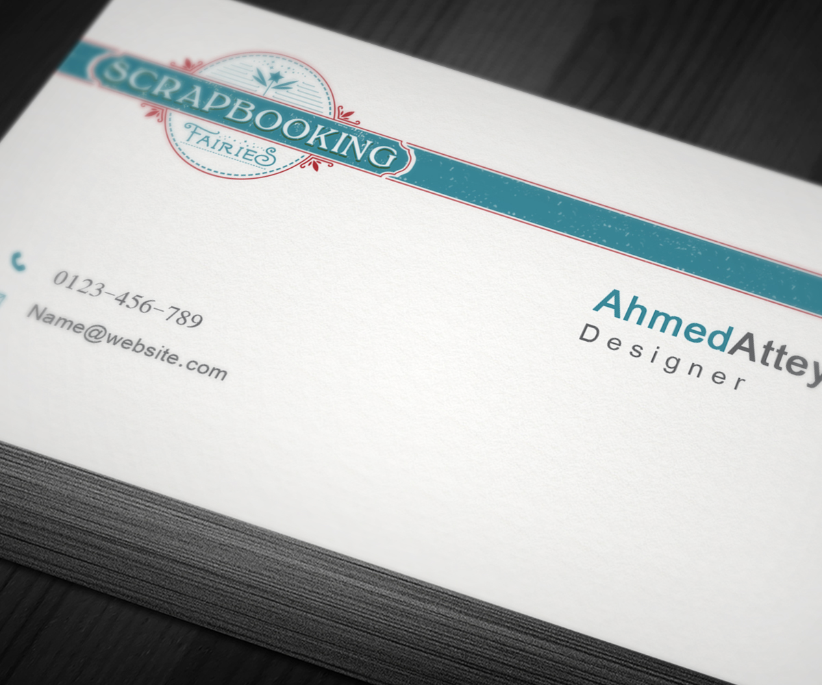 Design de Carte de Visite par a7mddz pour Scrapbooking Fairies | Design #13147592