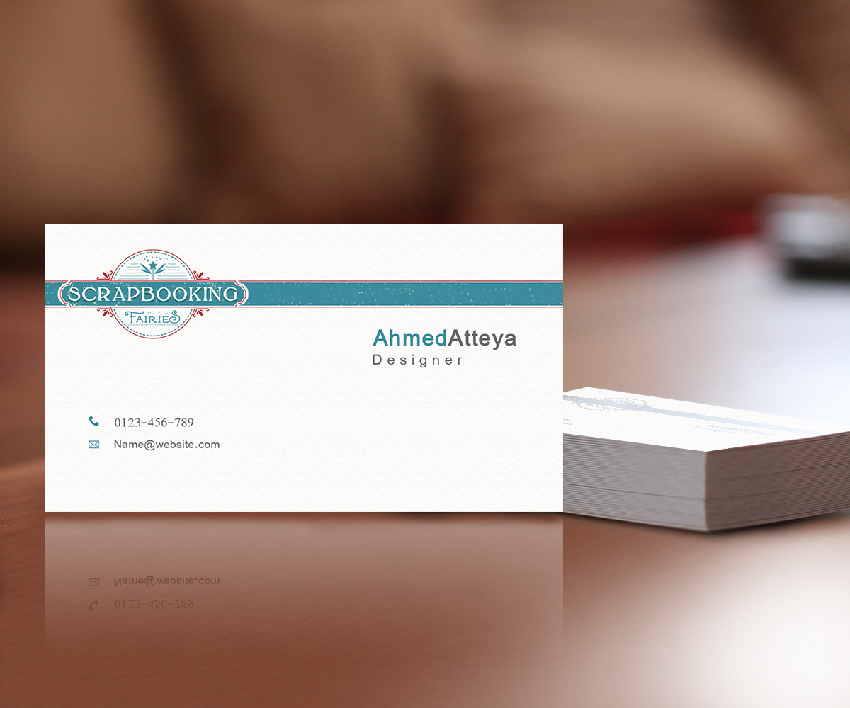 Design de Carte de Visite par a7mddz pour Scrapbooking Fairies | Design #13147598