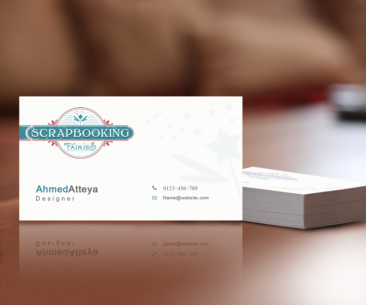 Design de Carte de Visite par a7mddz pour Scrapbooking Fairies | Design #13148219