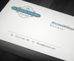 Visitenkarten-Design von a7mddz für Scrapbooking Fairies | Design: #13148221