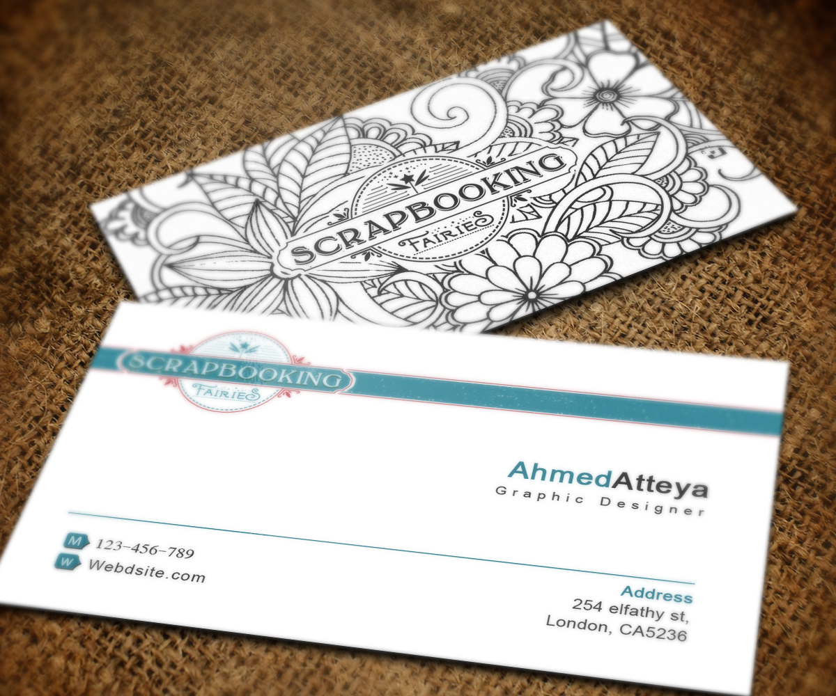 Design de Carte de Visite par a7mddz pour Scrapbooking Fairies | Design #13169104