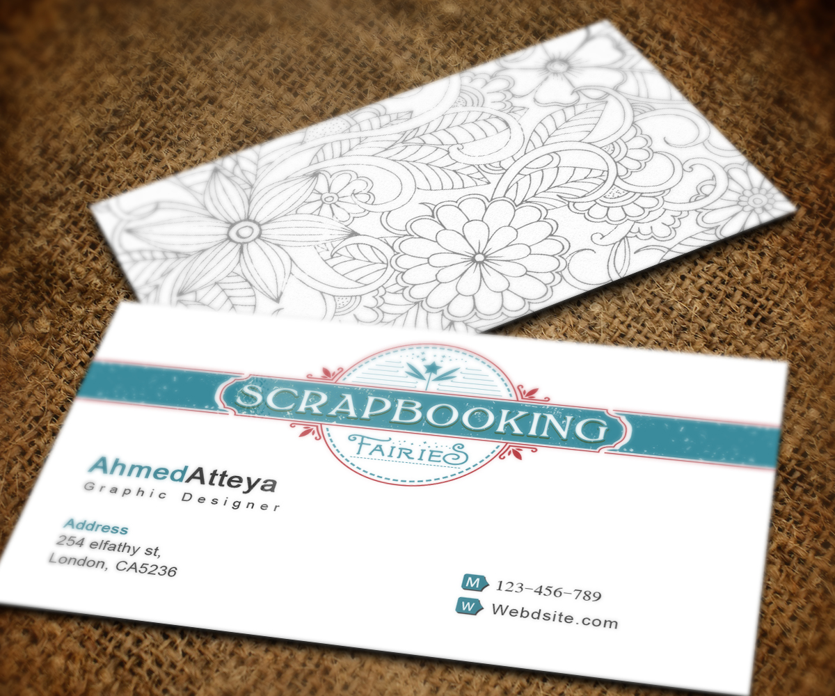 Business Card Design by a7mddz for Scrapbooking Fairies | Design #13172304