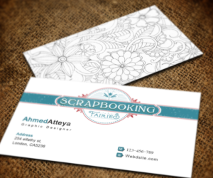 Business Card Design by a7mddz for Scrapbooking Fairies | Design: #13172304
