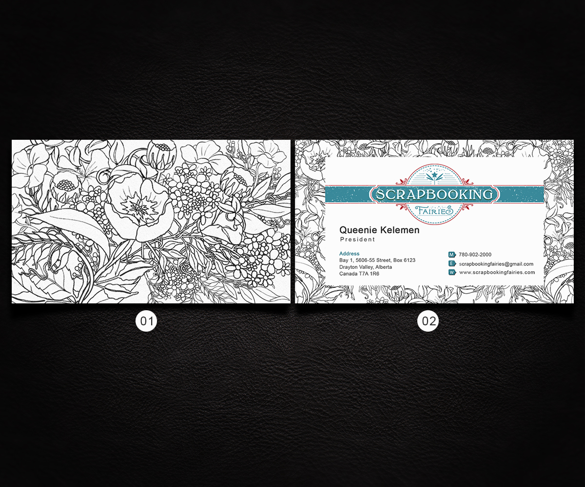 Business Card Design by a7mddz for Scrapbooking Fairies | Design #13186770