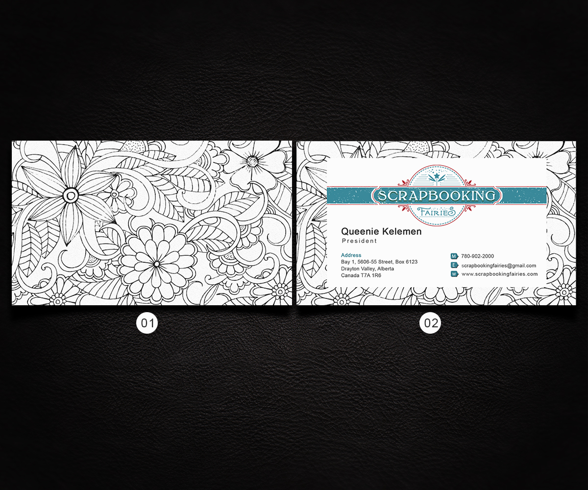 Business Card Design by a7mddz for Scrapbooking Fairies | Design #13186988