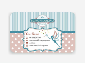 Business Card Design by IneseRo for Scrapbooking Fairies | Design #13138140