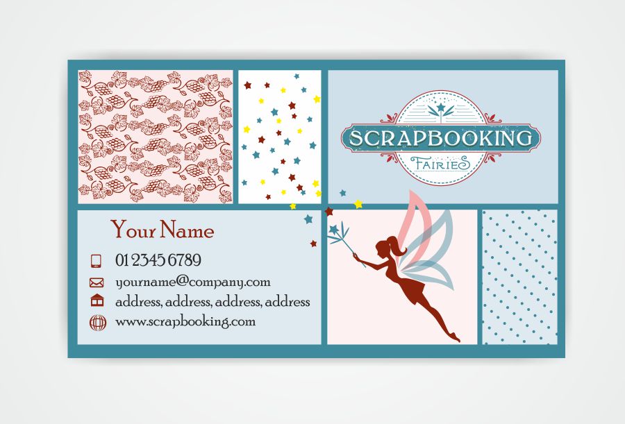 Business Card Design by IneseRo for Scrapbooking Fairies | Design #13142144