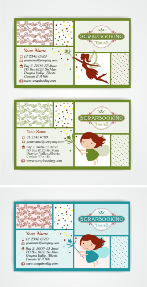 Business Card Design by IneseRo for Scrapbooking Fairies | Design: #13148744